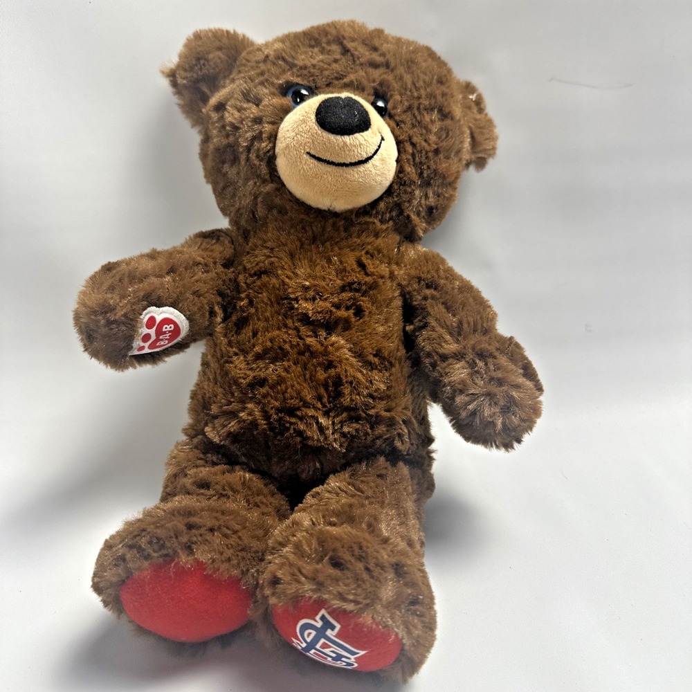 Build A Bear St Louis Cardinals Teddy Bear Plush MLB Baseball Fan Gift